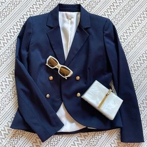 Cremieux Sailor Navy Blazer Jacket size 4